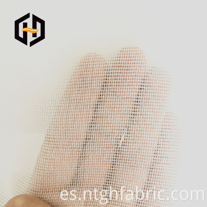  mesh backing polyester grey fabric